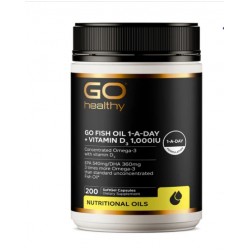 Go healthy高之源 一天一粒鱼油 1000IU+VD 200粒